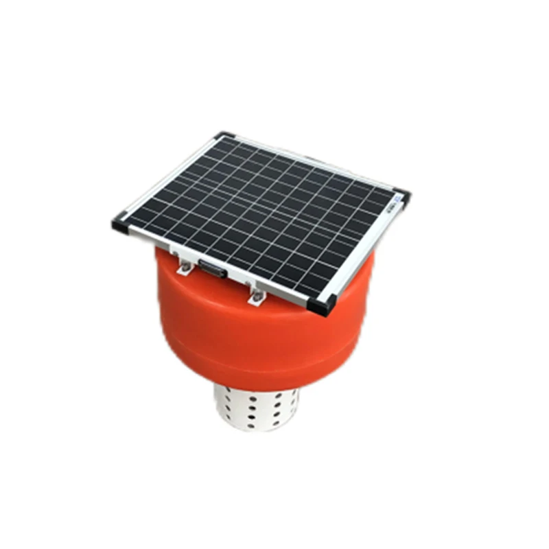 Polyethylene Lake Buoy Diameter 400mm with Solar Buoy Warning Light  with Water Sensor for Water Quality Tester