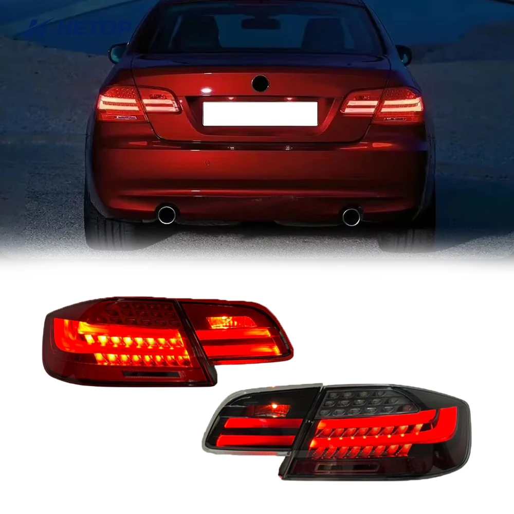 

Hetop E92 For BMW 3 Series M3 330i 335i M3 2005-2013 Rear Brake + Reverse+ Turn Signal Lamp Car Styling LED Tail Lights