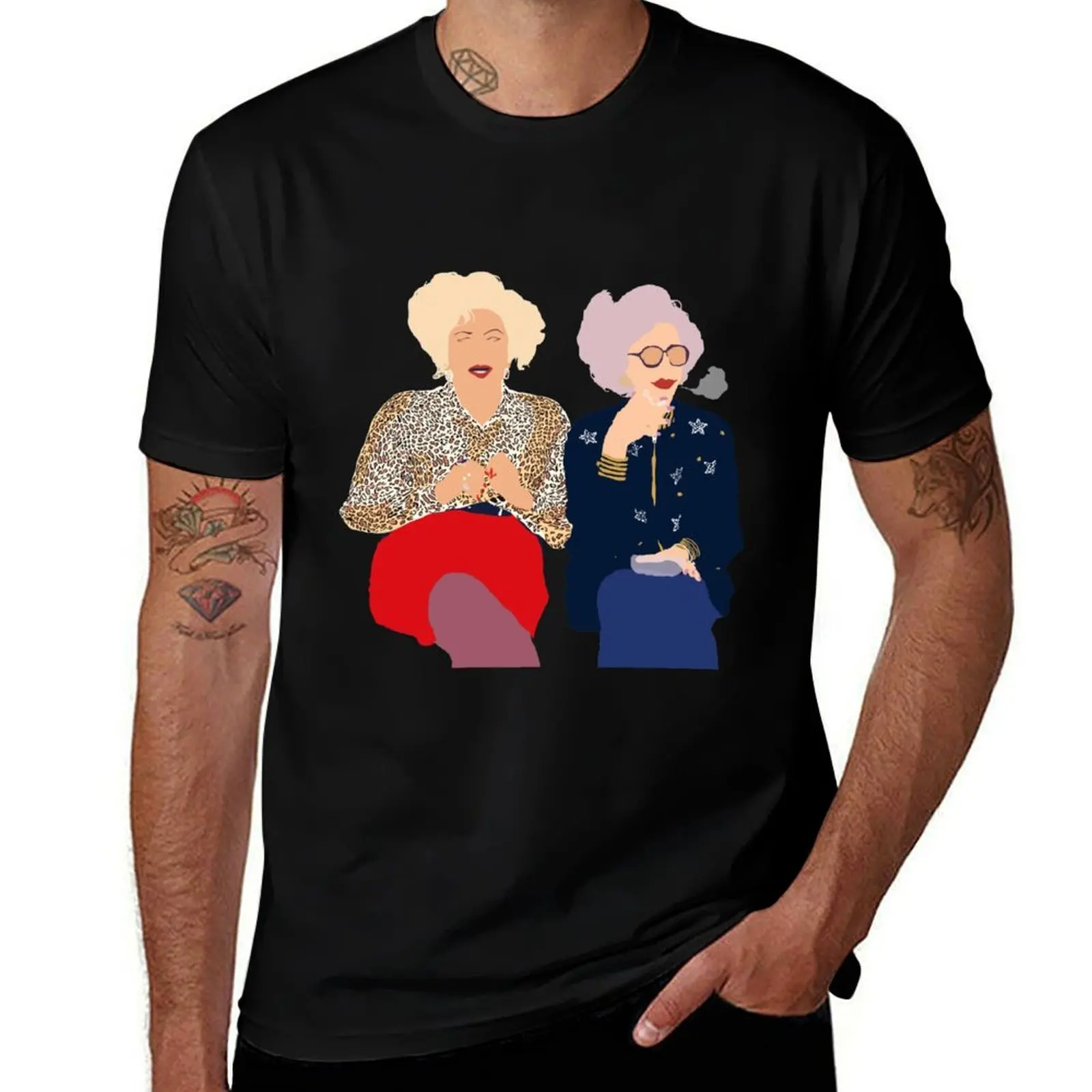 Sylvia Fine and Grandma Yetta Simple (The Nanny) T-Shirt Daily Wear Plain Short Sleeve Shirt T-Shirt