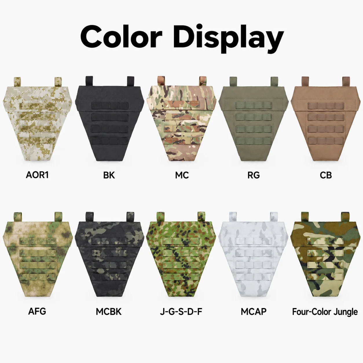 Tactical Groin Guard Panel Camouflage MOLLE Webbing Vest Crotch Guard Attachment Adjustable Straps Crotch Guard for Outdoor Use