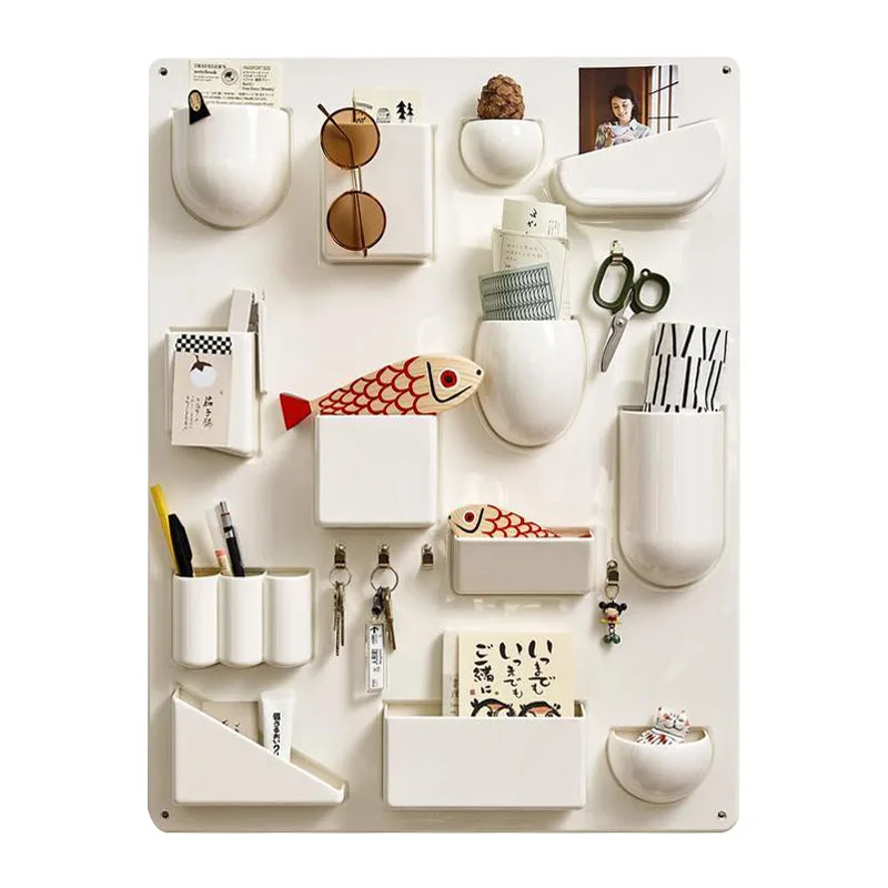 

Internet celebrity Instagram windwall storage rack, desktop storage pen insertion, Nordic entrance, creative wall decoration