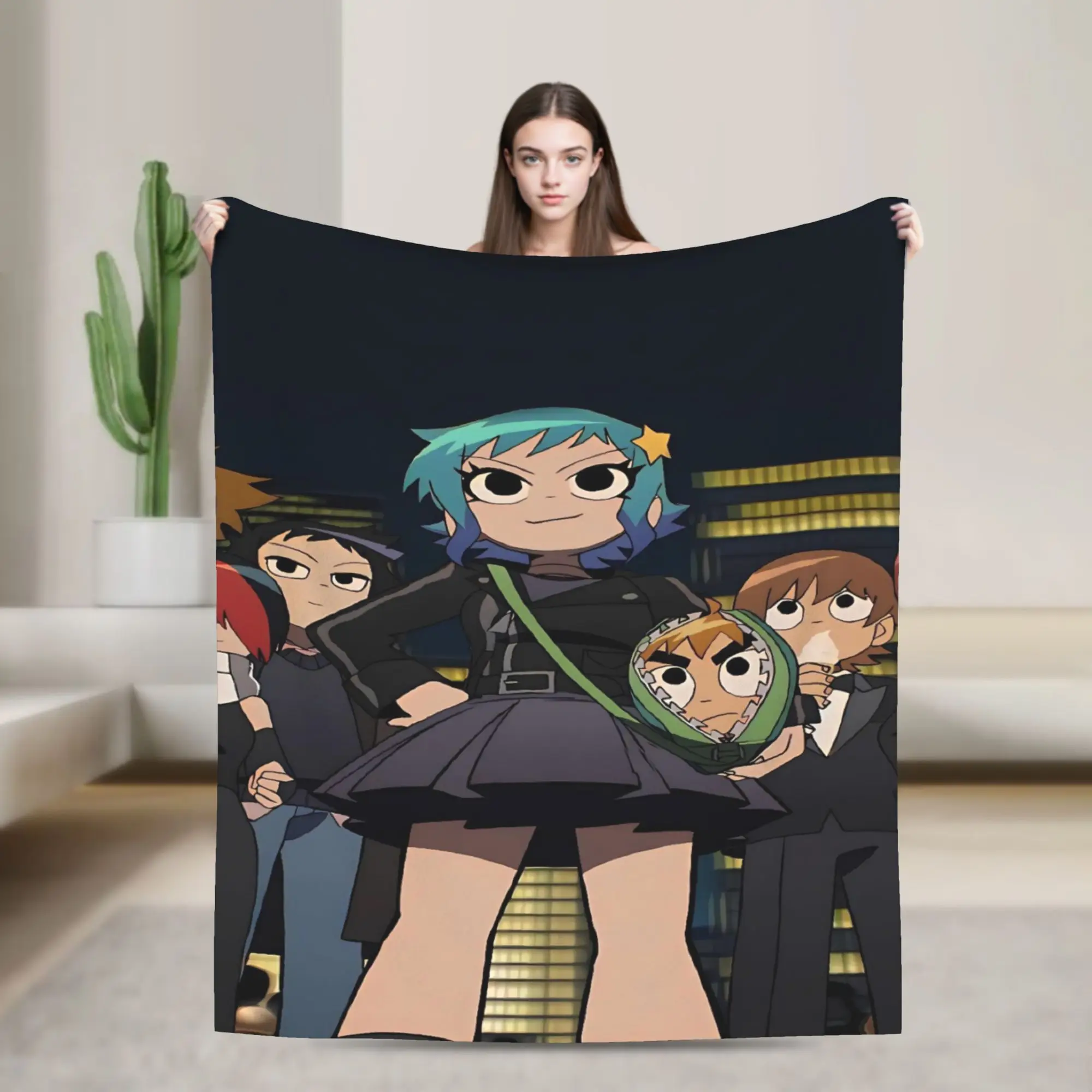 Scott Pilgrim vs. the World Stuff Blankets Lightweight Thin Flannel  Throw Blanket Comfortable Bedspread