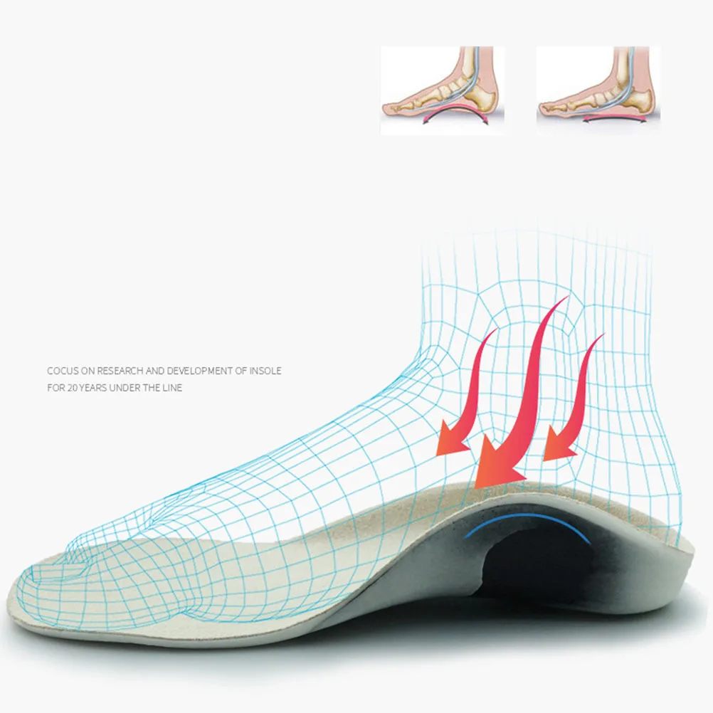 

1Pair Orthotic Insoles Breathable Elastic Arch Support Correction Pads for Kids Children Size 20-21 High Quality