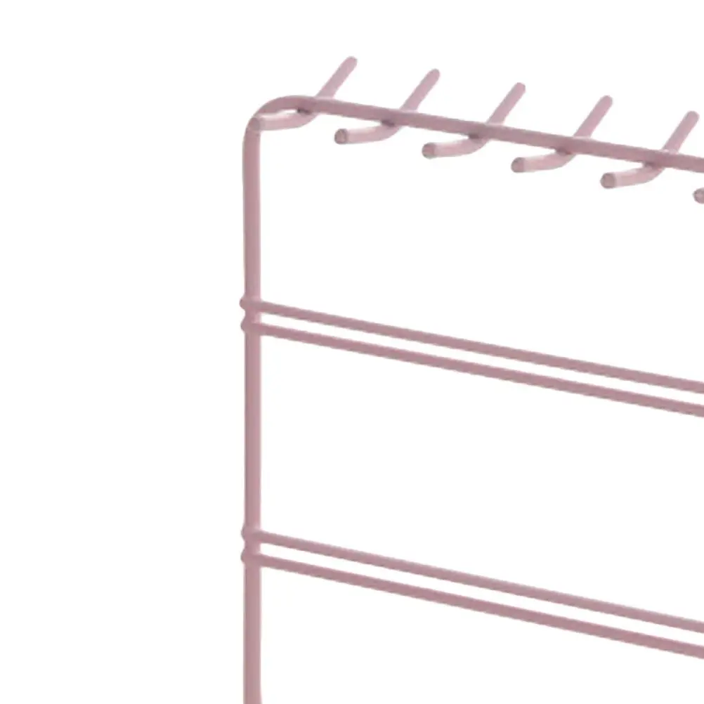 

Подставка для украшений, держатель для серег, железная витрина с отсеками для серег-гвоздиков, элегантный органайзер для туалетного столика, прилавка, украшений