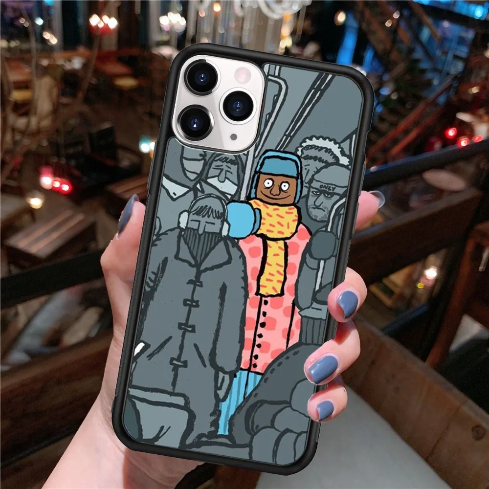 Art Design Jean Jullien Phone Case Silicone PC+TPU For Samsung S10 20 30 22 23 24 Plus Lite Mobile Cases