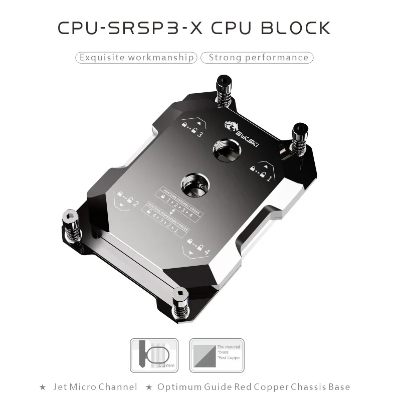 

Bykski CPU-SP3-X Liquid Water Cooling Server processor CPU block, for AMD TR4/SP3/SP6.