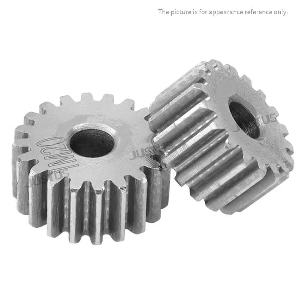 1M Spur Gear 12T/13T/14T/15T/16T/17T/18T - 42T/43 Teeth SC45# Carbon Steel Material Cylindrical Gear Transmission Accessories