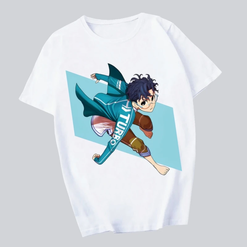 

Dandadan Seiko Anime Okarun Momo Ayase Men's t shirt Summer Short Sleeve Printed chewing print Funny Harajuku tshirt Tops Men's