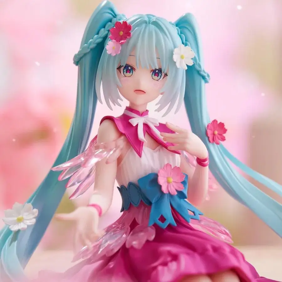 Judai Original Furyu Noodle Stopper VOCALOID Hatsune Miku Flower Fairy Cosmos PVC Action Figure Model Doll Toys