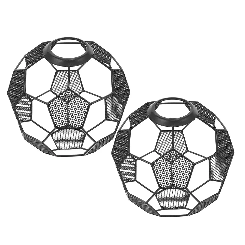 

2 шт. металлические абажуры в виде футбольного мяча, полые, для подвесных светильников, декоративные, винтажные, в индустриальном стиле, для лампочек