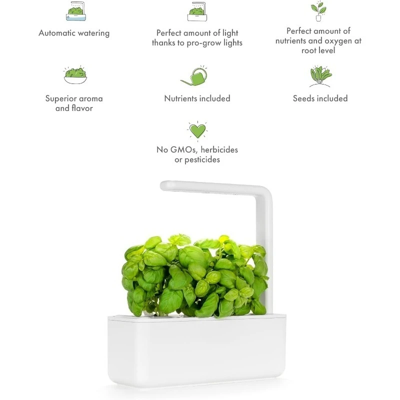 انقر ونمو مجموعة أدوات حديقة الأعشاب الداخلية مع ضوء النمو | حديقة ذكية لعتبة نوافذ المطبخ المنزلي | أسهل من الزراعة المائية #2