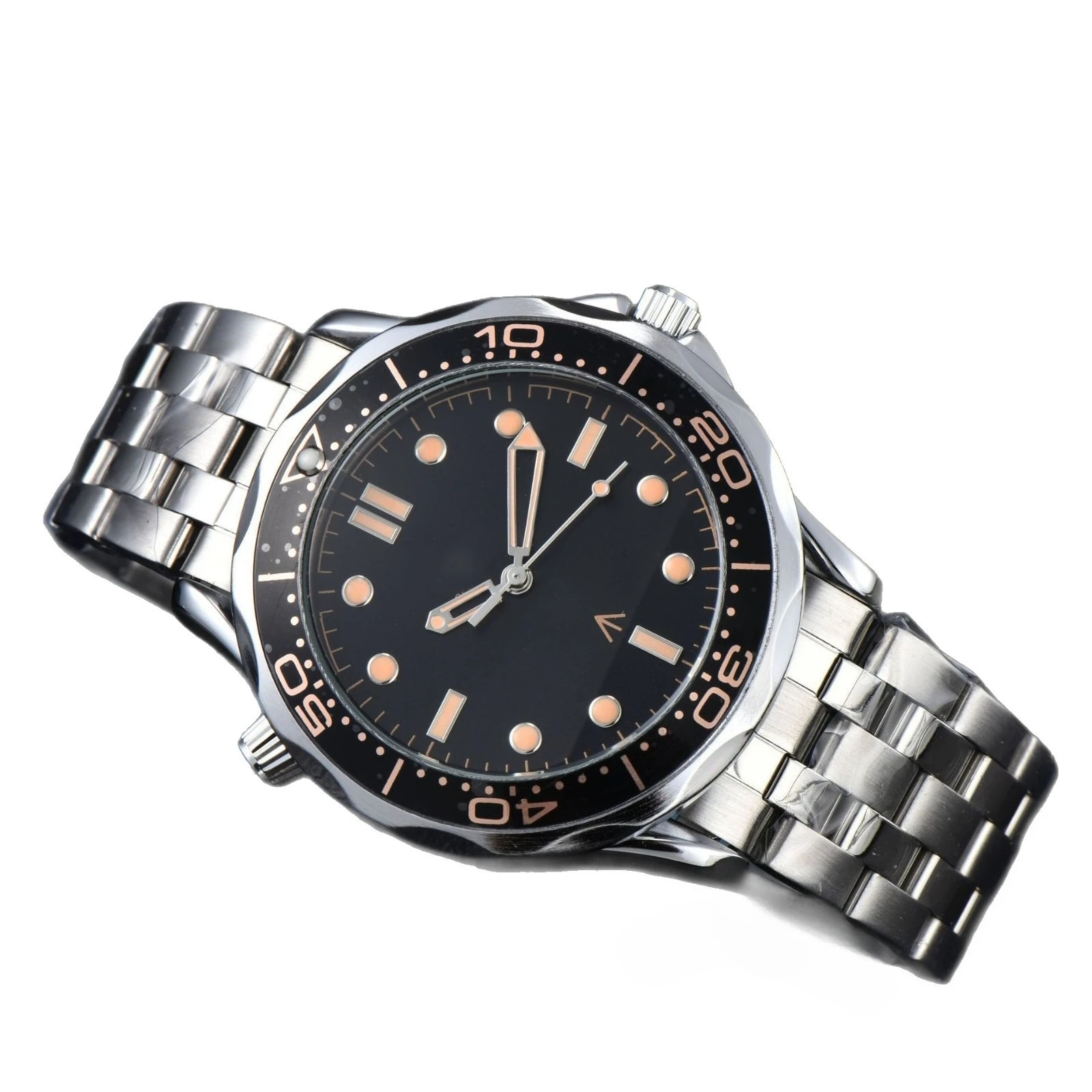 ساعة رجالي فاخرة بتصميم جديد، ساعة يد عصرية عالية الجودة مع حركة كوارتز يدوية دقيقة 3، ساعة يد عالية الجودة