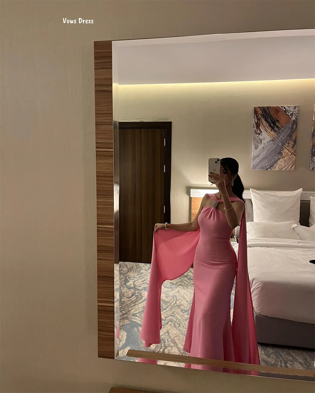 Vows ruban Robe de soirée sur mesure femmes Robe de soirée femme queue de poisson jupe robes de soirée robes de bal 2025 bustier tubulaire