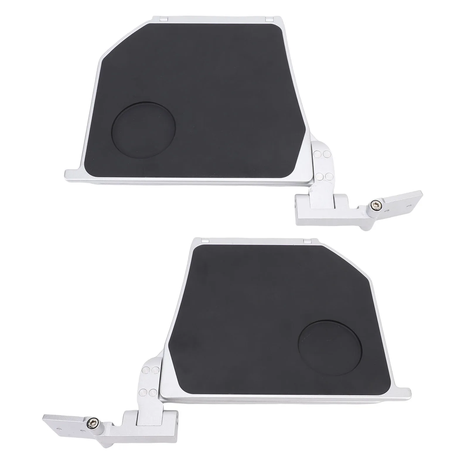 RV Seating Hidden Armrest Table Aluminum Alloy Multifunction Folding Limousines Seat Side Table for High Speed Trains Vehicles