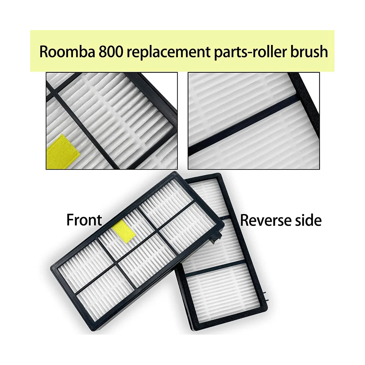 Replacement Kit for iRobot Roomba 800 900 Series Vacuum Cleaner HEPA Filters Main Side Brushes