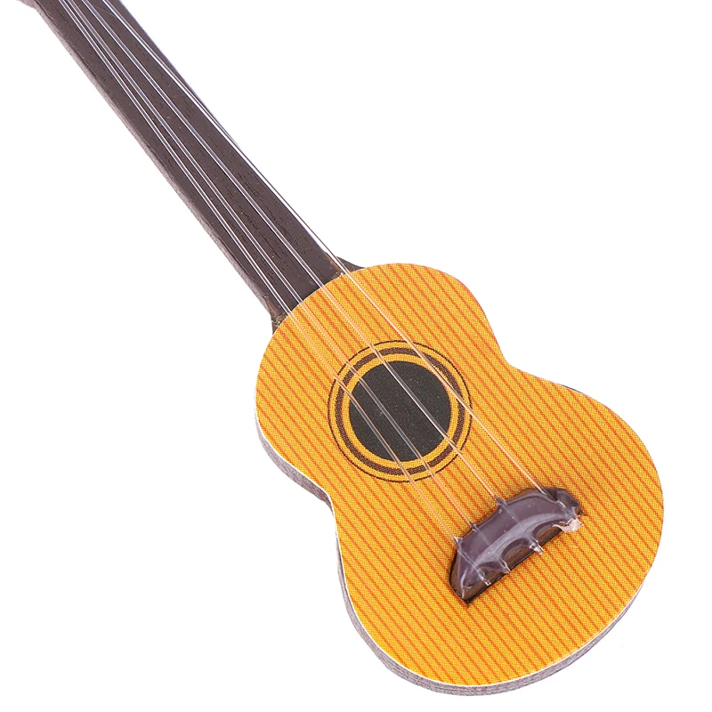 Accessori per chitarra in miniatura Strumento per ornamento per casa delle bambole Articoli per casa delle bambole da collezione in scala 1:12