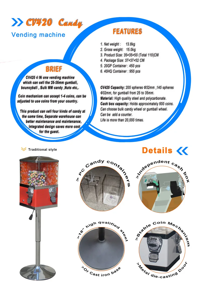 منتجات جديدة بالجملة آلة بيع ألعاب الأطفال كبسولة واقفة