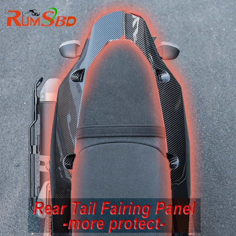 Fit For Yamaha Tenere 700 2019-24 Rear Section Passenger Position Side Cover Tailgate Side Panel Fairing Carbon Fiber Look