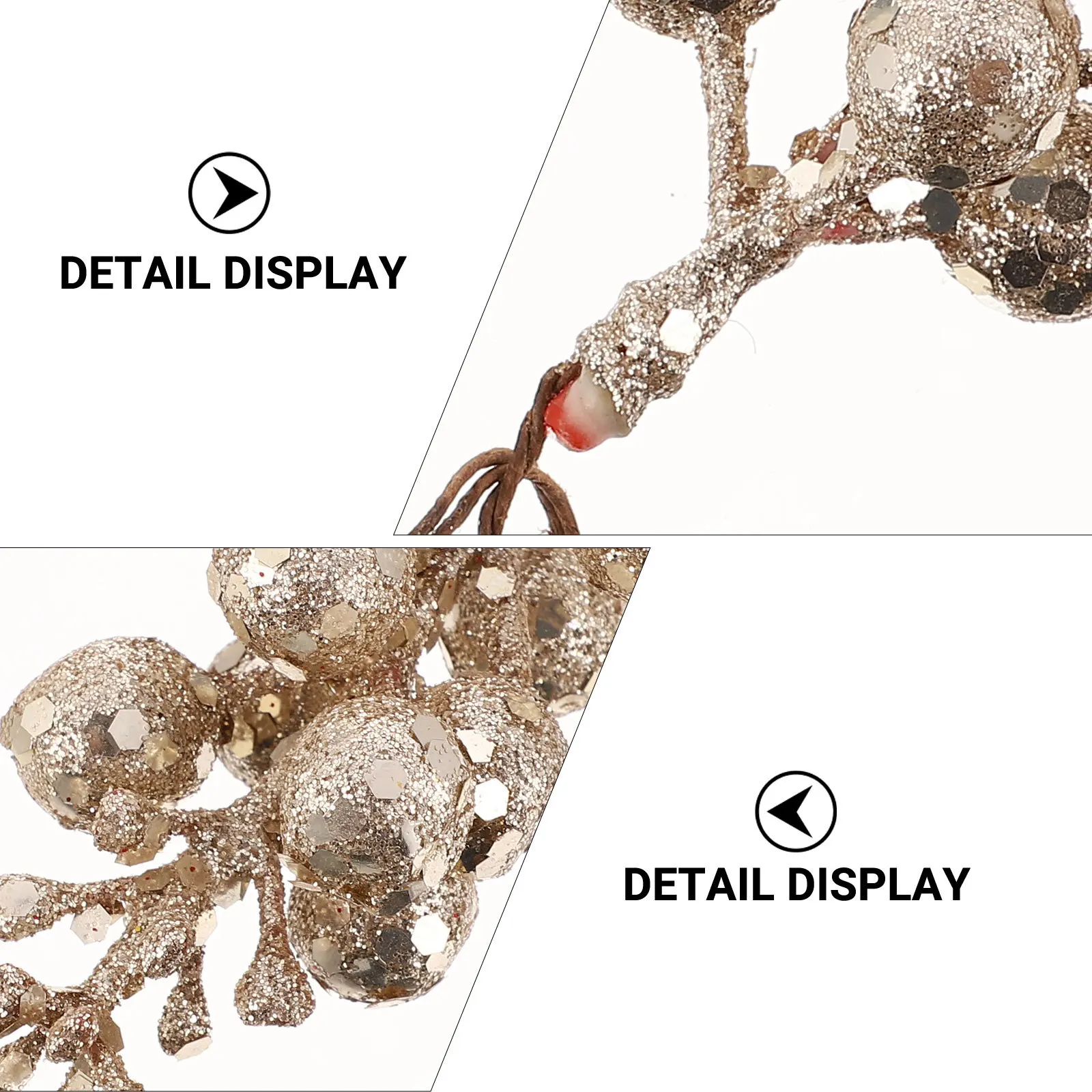 

5Pcs Simulation Fruit Branch Christmas Adornment Xmas Decoration Party Supplies Twig Photography Props Ornament