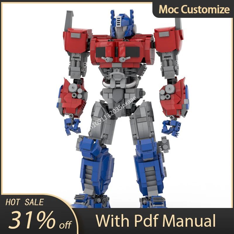 1660pcs Moc Classic Movie Model Optimus Prime Heavy Truck Mech Building Blocks Creative Assembly Bricks Toys Kids Christmas Gift