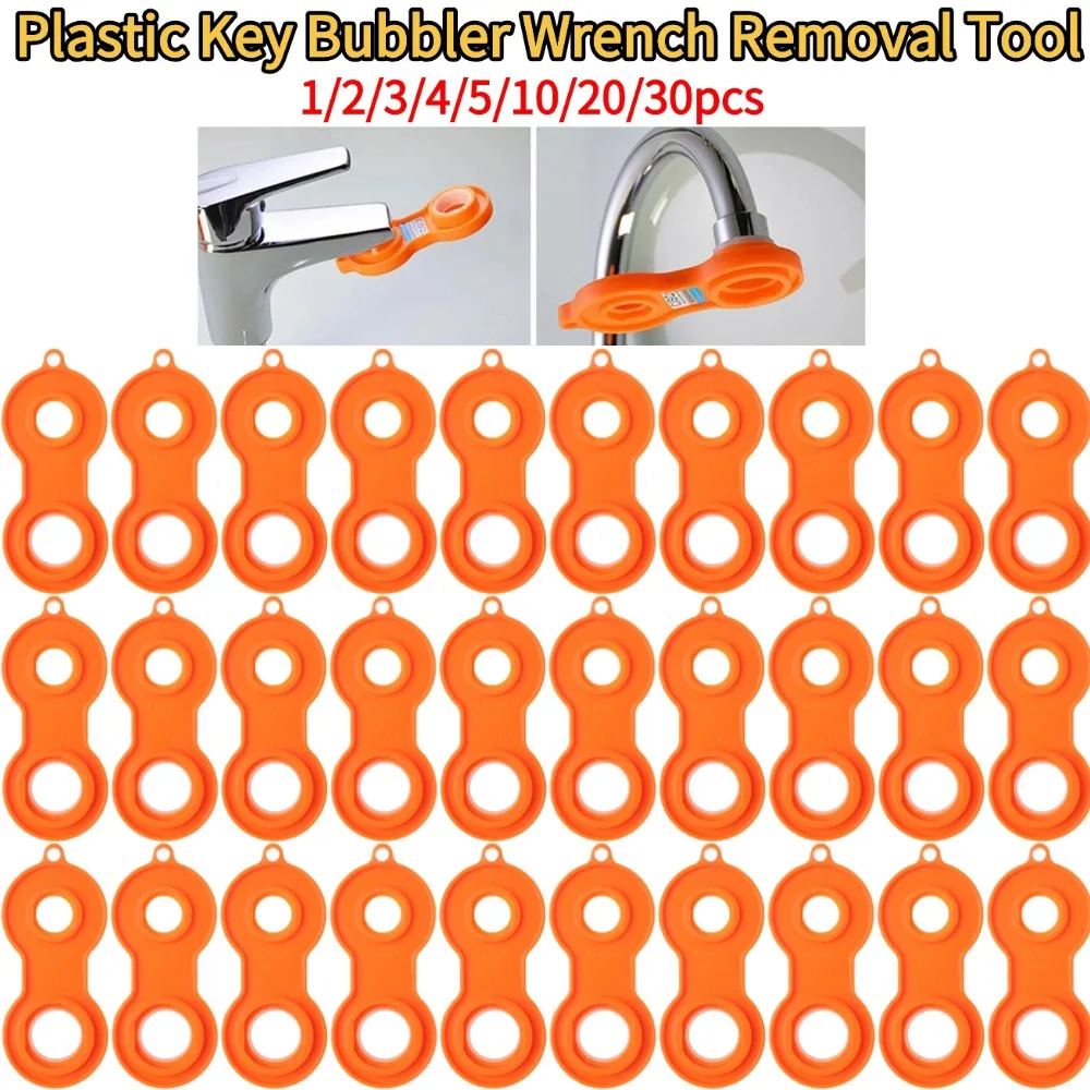 

Plastic Key Bubbler Wrench Removal Tool Kitchen Basin Faucet Sink Wrench Disassemble Sprinkle Aerator Tool Faucet Aerator