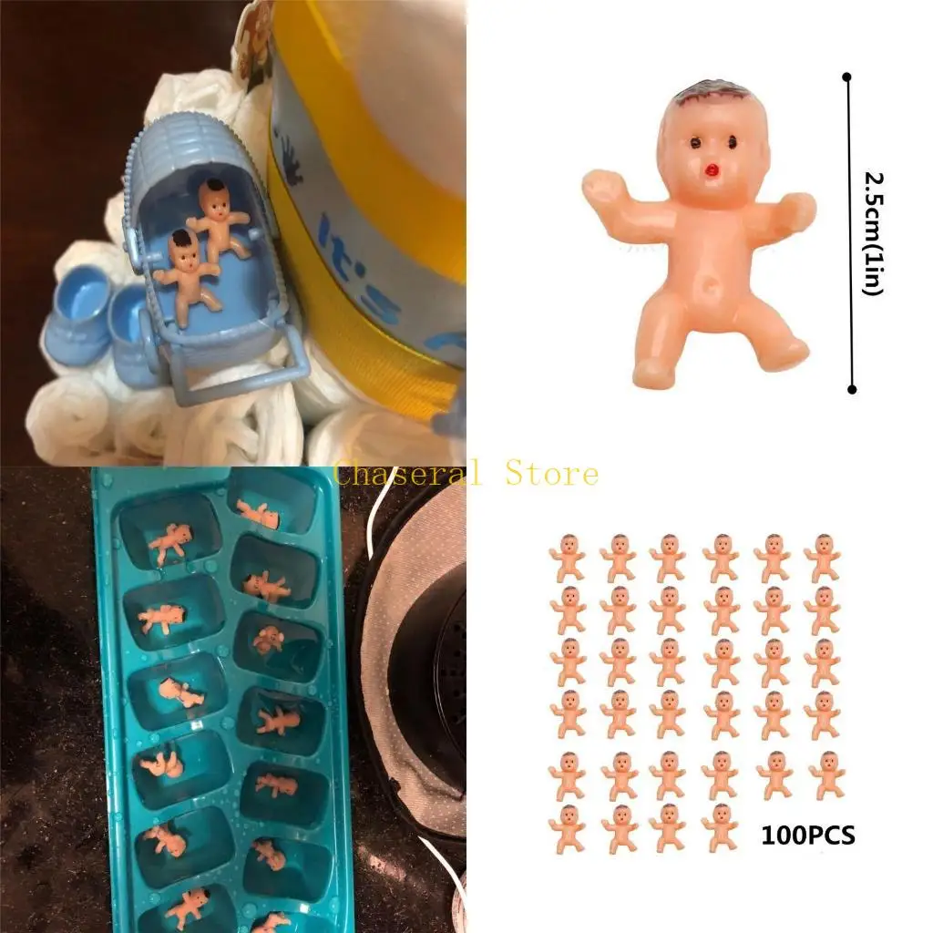 

E7CE Baby Figure Model for Miniature Scenes Fun Relieve Stress Scene Mini Infant for