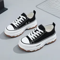 Classic Canvas Shoes Female Fashion Sneakers Women Thick Bottom Plate Shoes Heightening Casual Women's Shoes Zapatos De Mujer