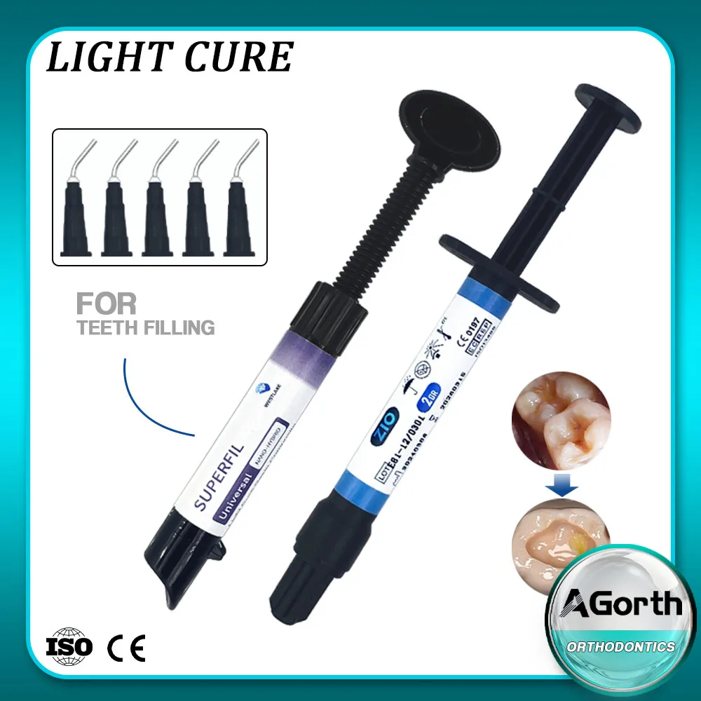 1Pcs Dental Kieferorthopädische Verbund Harz Universal/Flowable Licht Aushärtung Oral Dental Füllmaterial Klammern Bonding System