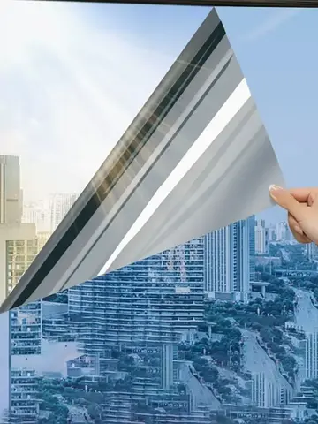 Privacy Home Unidirectional Mirror Window Film Stickers Thermal Insulation Sunscreen Glass Film Window Balcony Protection
