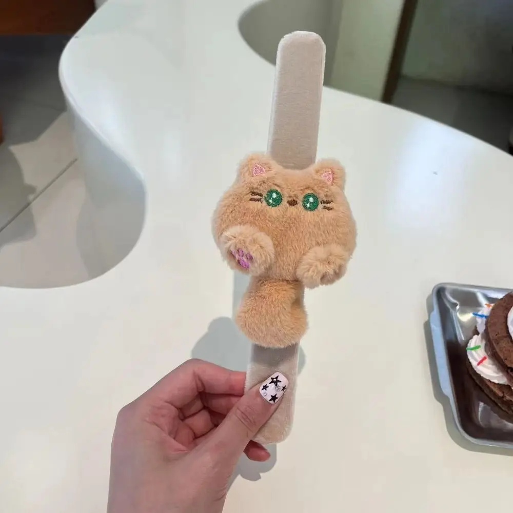 Cat Cat Slap Bracelet Series Simulation Wrist Style Plush Doll Slap Bracelet Cute Doll Soft Capybara Plush Wrist Band Home Decor