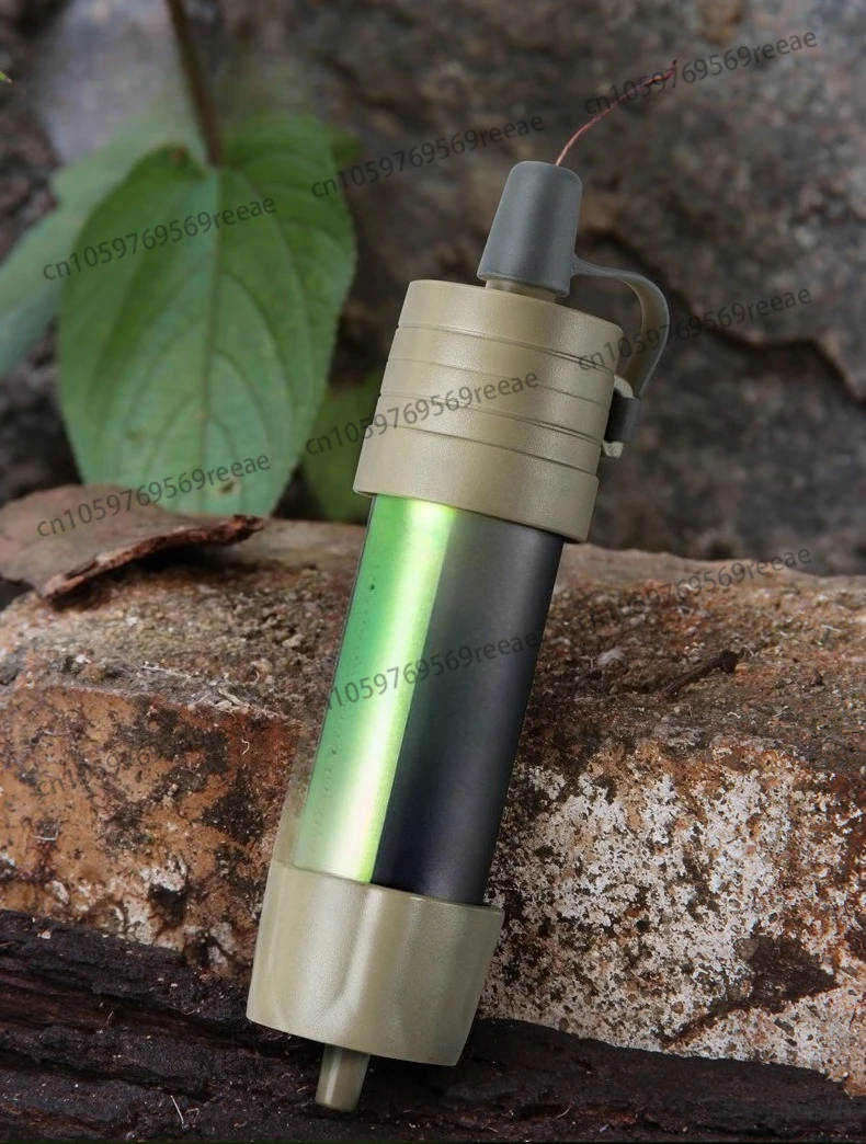 

Individual soldier outdoor water purification straw gravity water filter bag portable filter L630