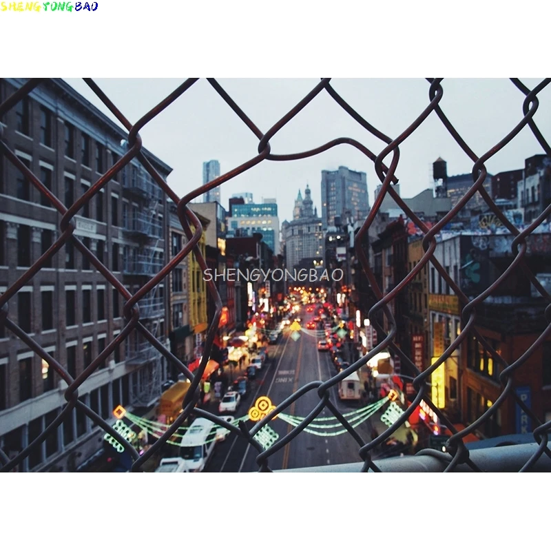 Vintage European Street View Scenery Photography Backdrops  Wedding Travel Photo Backgrounds Studio Props JJT-06