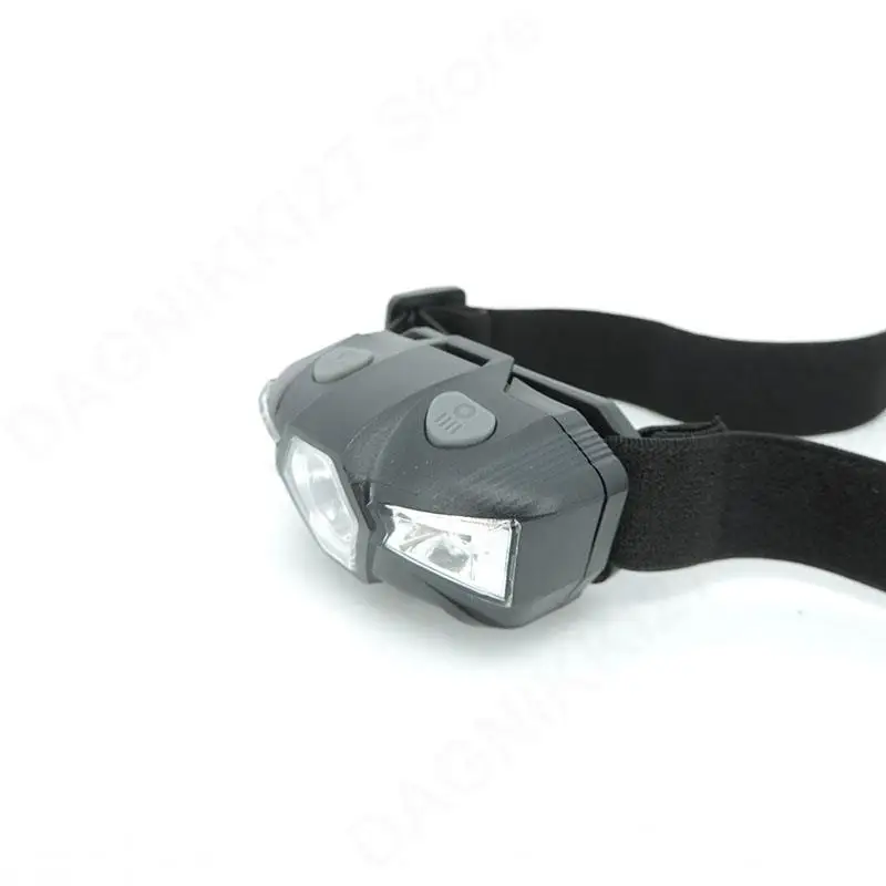 5 Modes Mini 3 Leds Headlamp Headlight Powerful 1000lm Head Light Torch Red White Frontal Lamp Torch Camping AA Battery V27