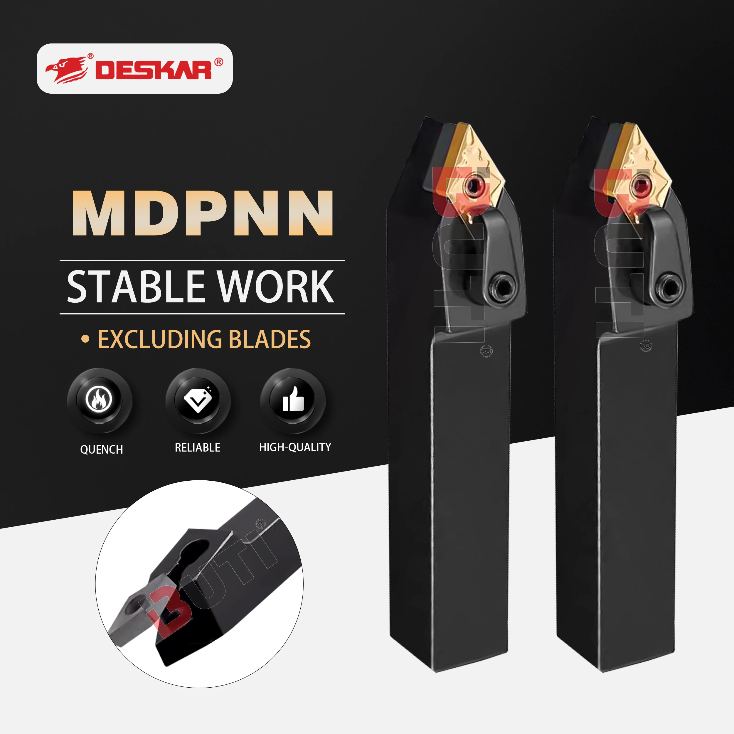 

MDPNN1616H11/2020K11/2525M11/2525M15 DESKAR 100% Original High Quality Lathe Outer Circle Turning Tool Holder Use For DNMG Blade