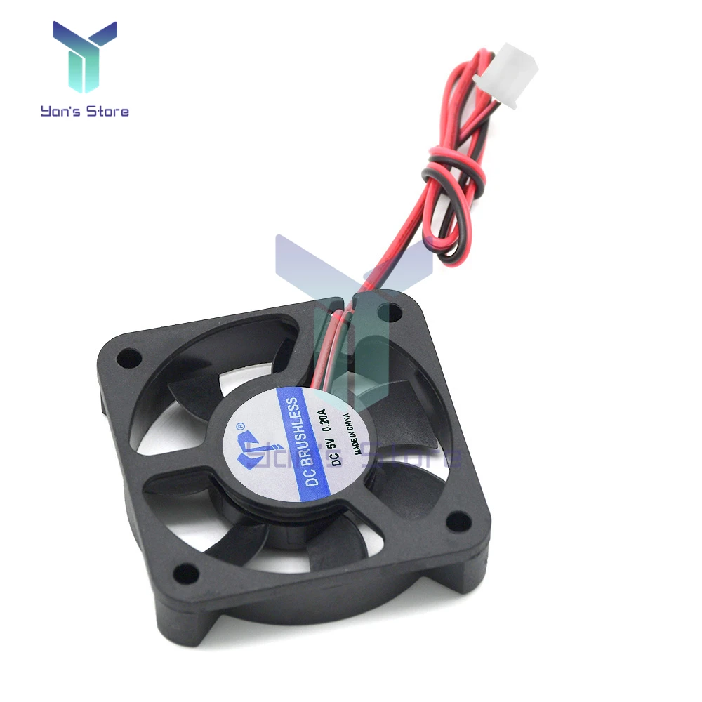 DC 5V 12V 24V 2-Wire Micro Cooling Fan 0.15A 5cm DC Turbo Oil Impregnated DC Industrial Fan DC5015 4100RPM 5100RPM 4500RPM