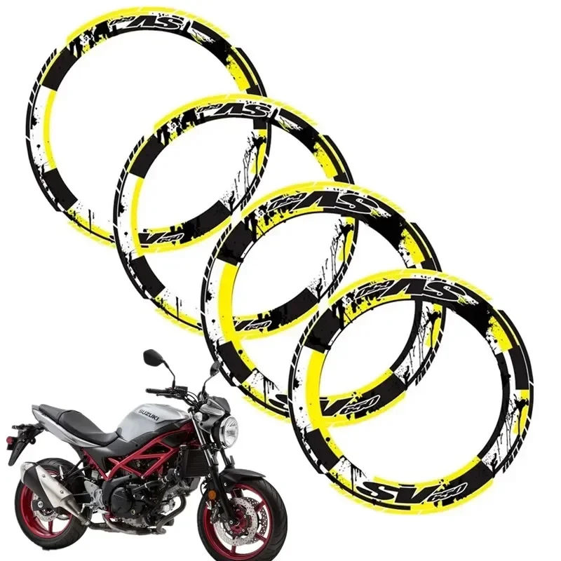 Autocollant de décoration de roue de contour de pièces de moto, autocollant pour SUZUKI SV650, 1 moto