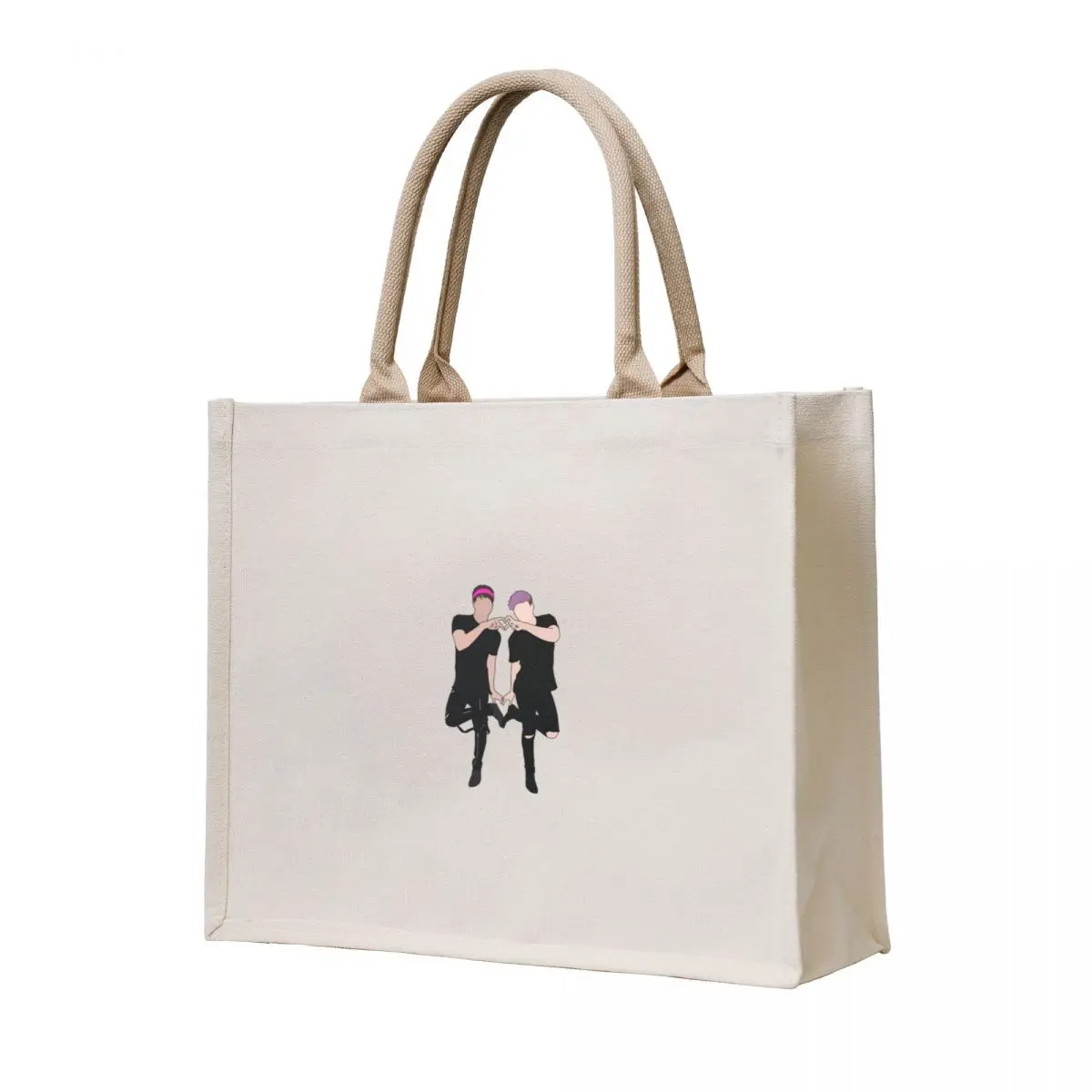 

Jake Webber and Colby brock Tote Bag shopper bag women canvas supermarket folding bag Gift bags Customizable tote