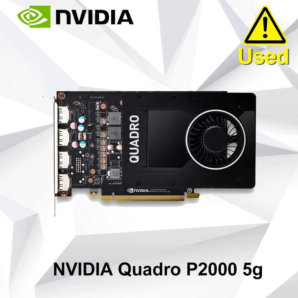 NVIDIA Quadro P2000 5GB GDDR5 128bit GDDR5 4×DisplayPort PCI