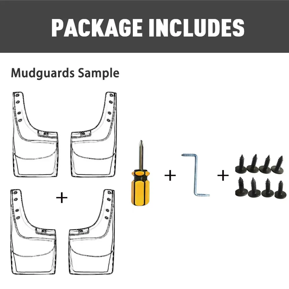 4Pcs Front & Rear Mud Flaps Splash Guards Mudguards Black Fit For Nissan X-Trail T31 2008 2009 2010 2011 2012 2013