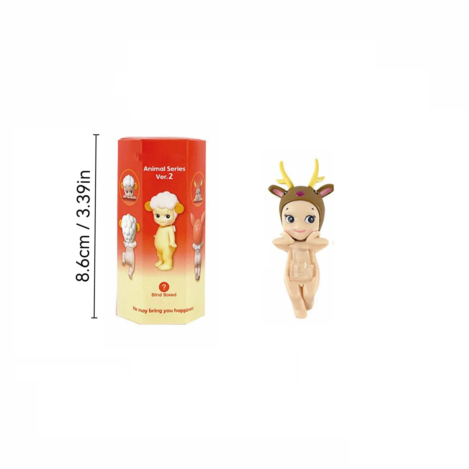 كشف العوالم الغامضة للعجائب المجنحة تمثال الملاك المثير للاهتمام في المفاجأة صندوق أعمى الملاك السائكين سلسلة الحلم الشكل