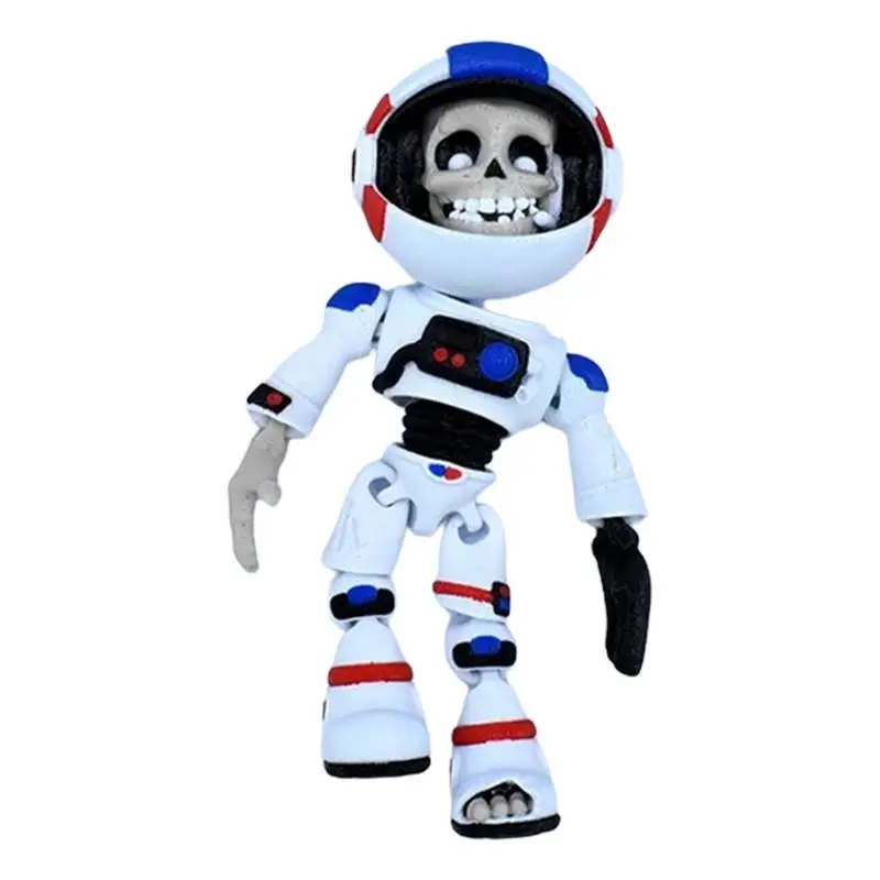 3D Printed Astronaut Fidget Toy 3D Printing Skeleton Astronaut Figurine Articulated Animal Stress Relief Toy Home Decor Creative