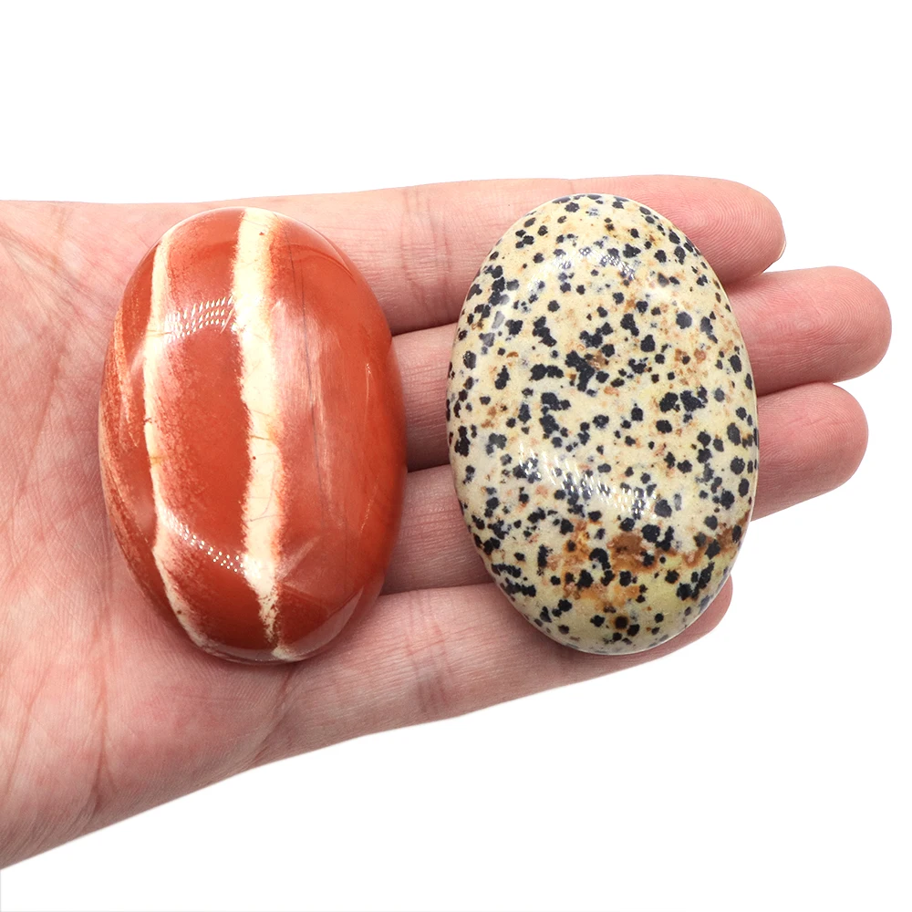 60x40mm Soap Pocket Palm Rock Stone Natural Crystals Quartz Healing Polished Tiger Eye Meditation Yoga Massage Tool Pocket Ore