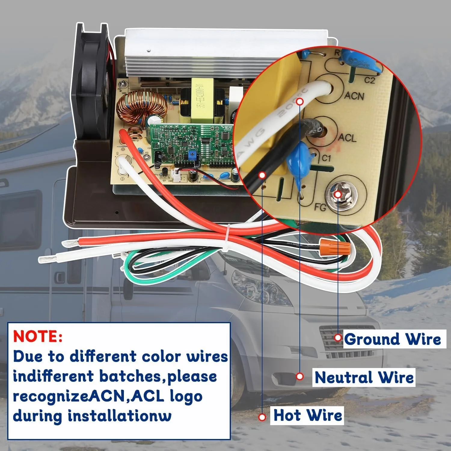 WF-8900WF-8900-AD RV WF-8955-MBA 12 فولت تيار مستمر محول 55 أمبير اللوحة الرئيسية الجمعية استبدال وحدة PRC-1033