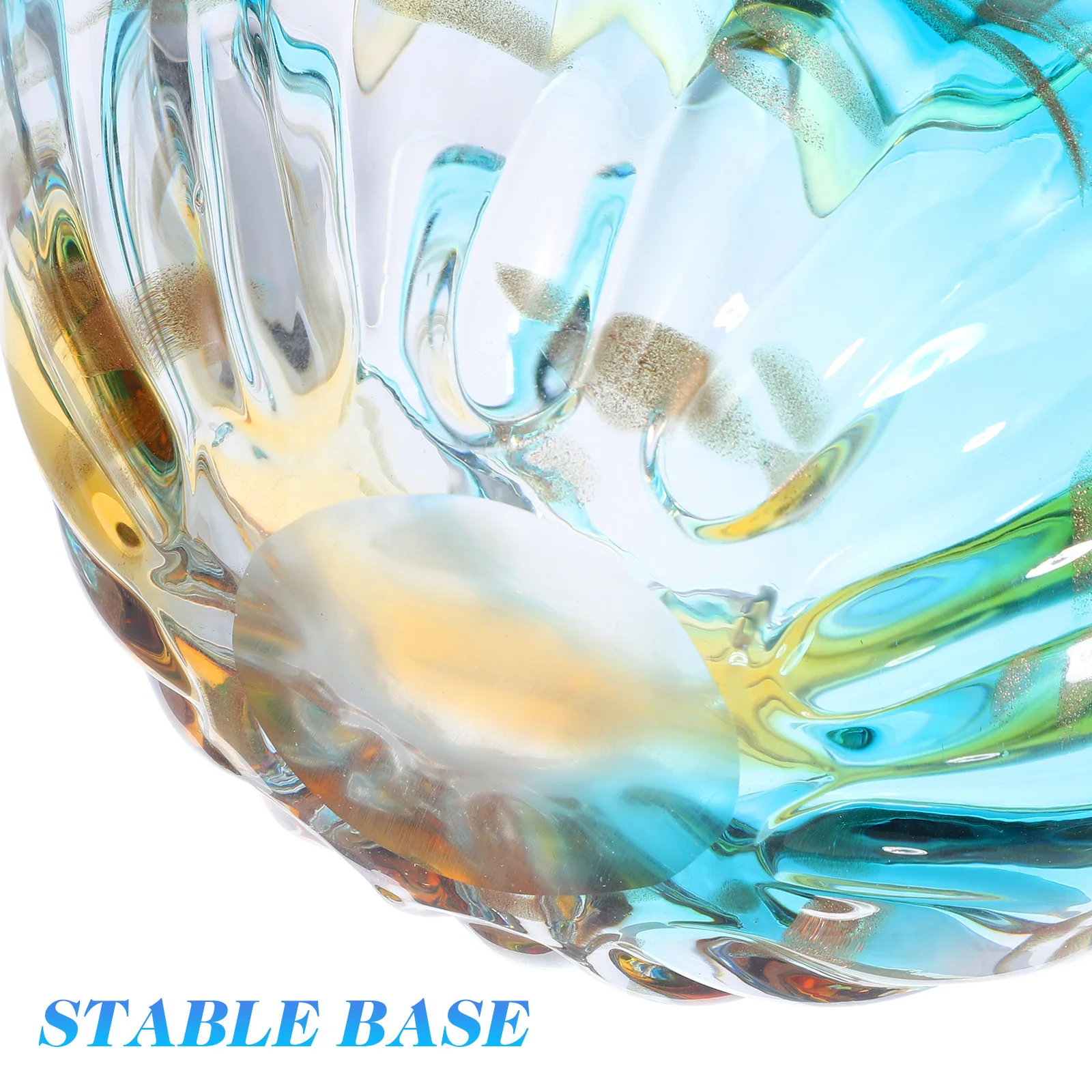 

Glass Conch Shell Vase Blown Glass Decor Unique Techniques Intricate Details Colorful Versatile Living Space Enhancement