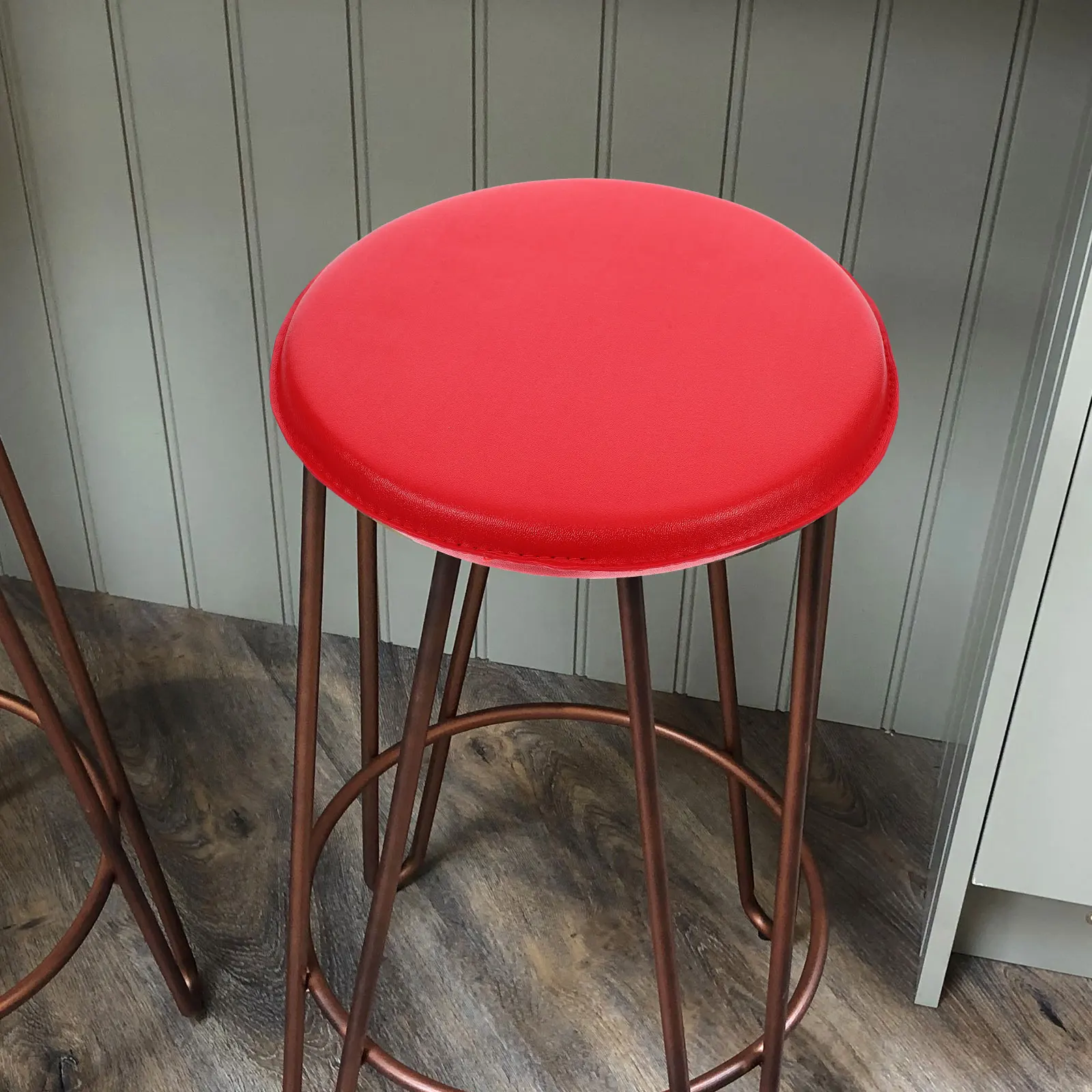 

Solid Wood Stool Seating Replacement Chair Seating Part For Home PU Material Home Office Bar Chair Parts Wooden Seat Pad