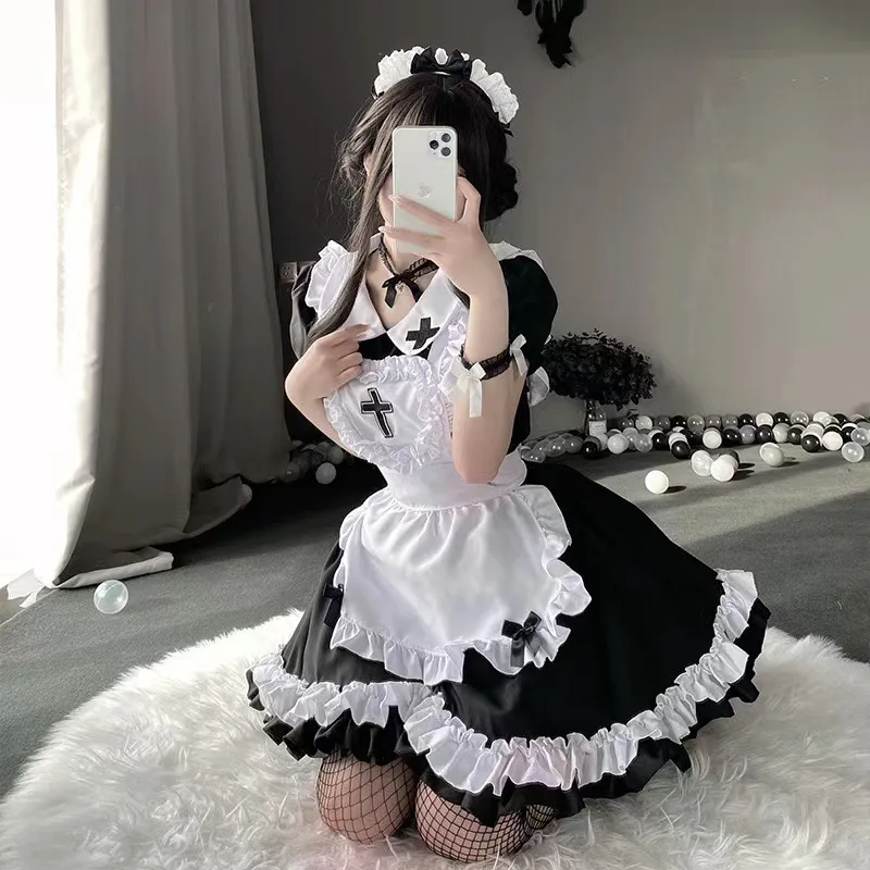 Second Yuan Day Maid Dress Soft Sister Cute Big Size Maid Lolita Dress Daily Lolita Costume Victorian Dress  Lolita Blouse