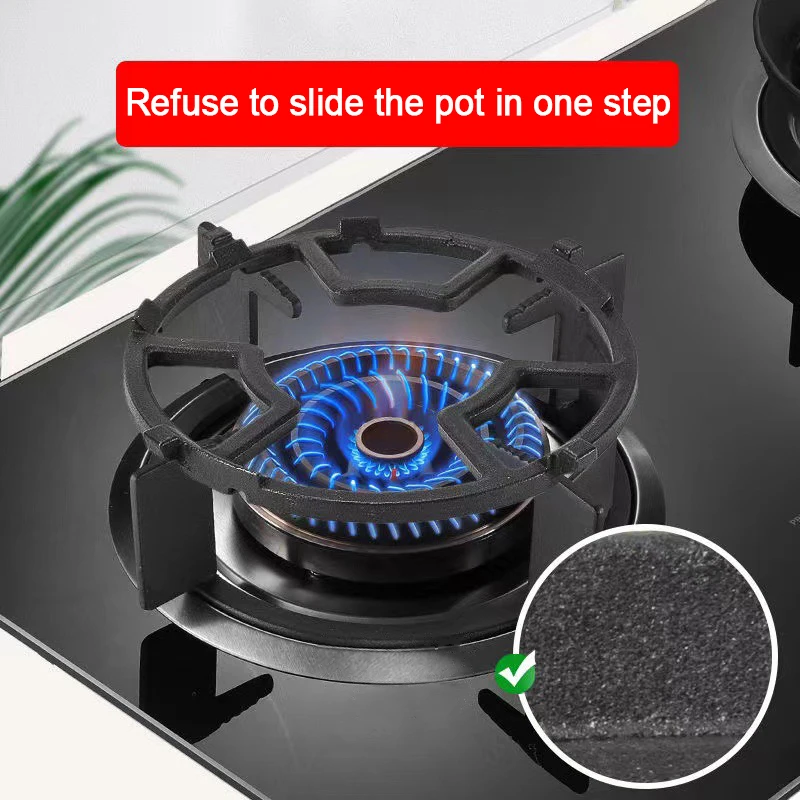 Novo antiderrapante fogão de ferro fundido trivets para cozinha wok cooktop gama pan titular pote leite titular universal fogão a gás rack
