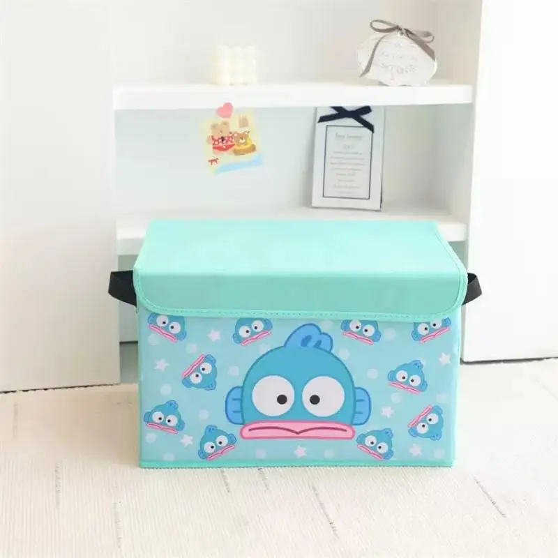 Kawaii Sanrio Kuromi Keroppi Pom Purin Składane pudełko do przechowywania Dziewczyna Kreskówka Zabawka Odzież Duża pojemność Przechowywanie Prezent festiwalowy