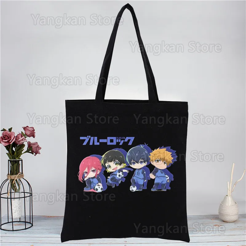 

Blue Lock Japan Anime Package Elegant Canvas Bag Handbags Shoulder Bags Casual Shopping Girls Handbag