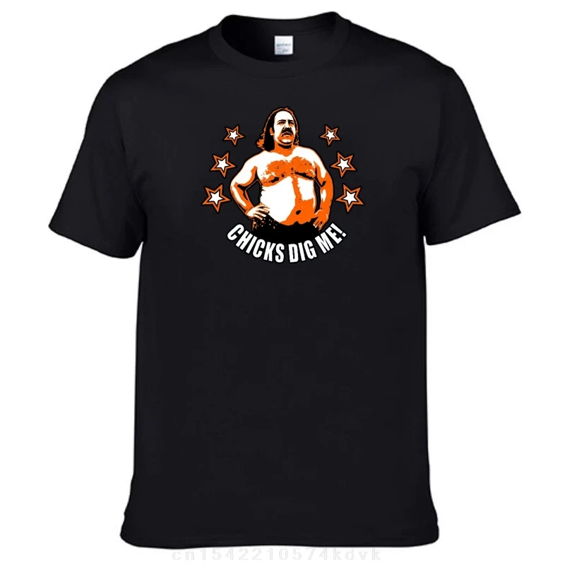 Pornstar Inspired Print  Tee Shirt Retro Adult Film New Humorous Tee Shirt Ron Jeremy Chicks Dig Me!